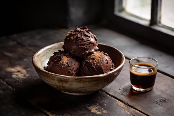 Stout-Infused Chocolate Malt Ice Cream
