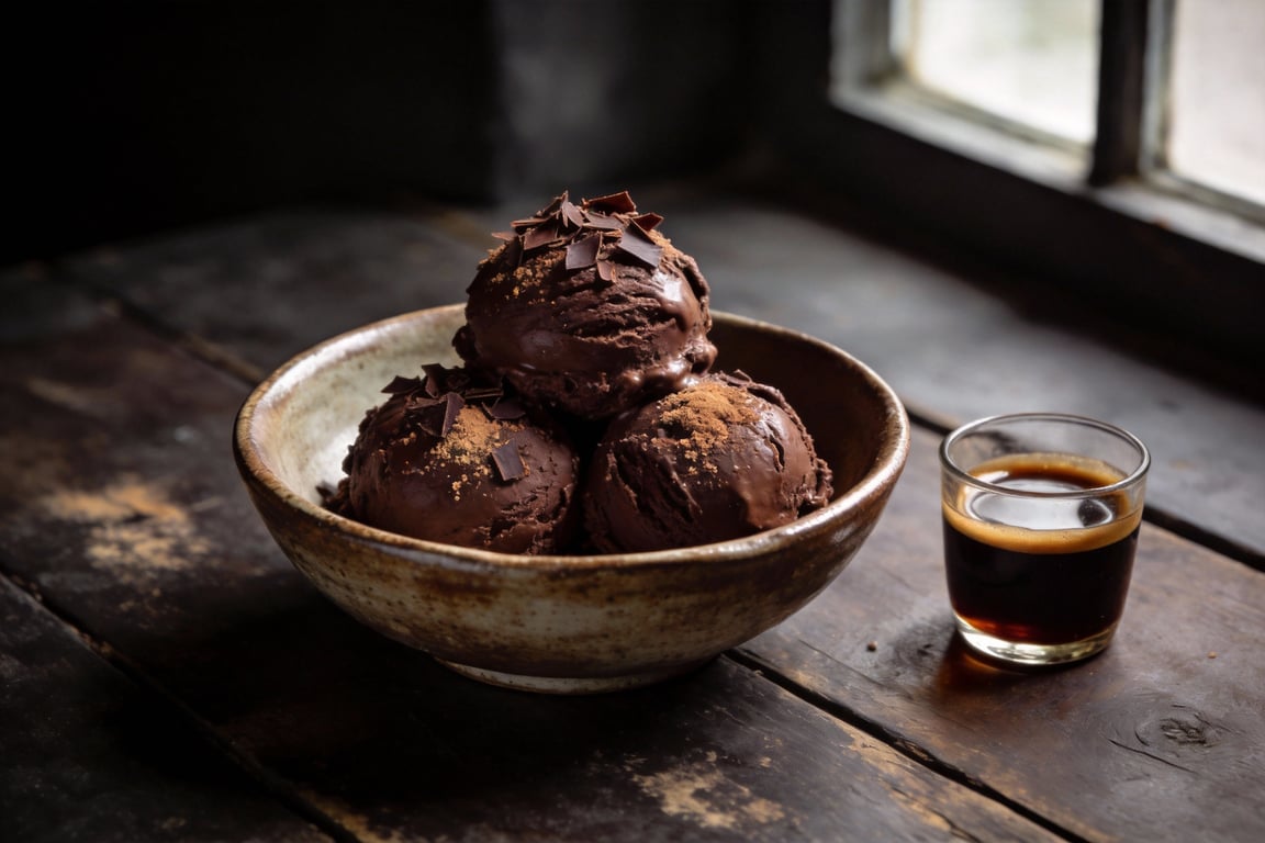 Stout-Infused Chocolate Malt Ice Cream