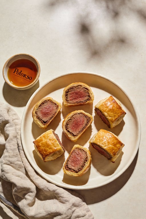 Spanish Tapas Mini Wellingtons with Serrano Ham and Sherry Duxelles