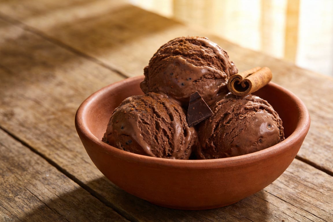 Traditional Mexican Chocolate & Cinnamon Ice Cream