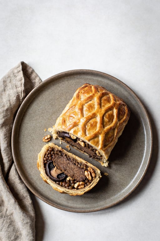 The Ultimate Vegan Mushroom Walnut Wellington