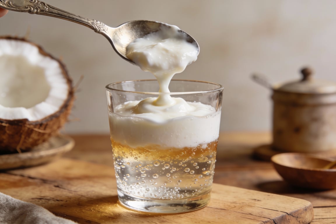 Finished TikTok trending drinks: Dirty Coconut Lime Sparkler