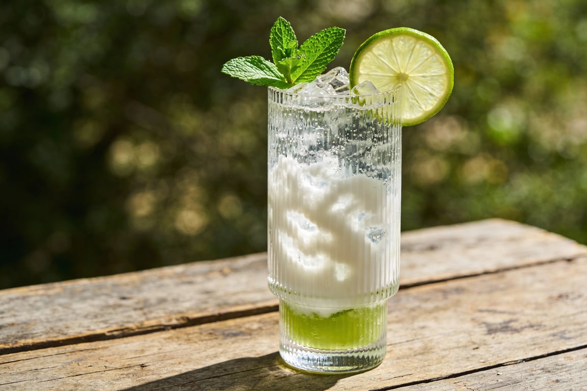 Viral Dirty Coconut Lime Sparkler