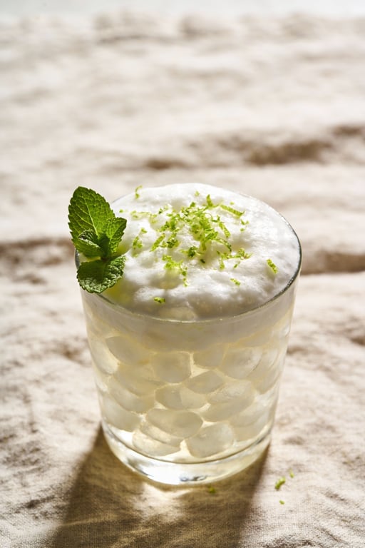 Viral Dirty Coconut Lime Sparkler