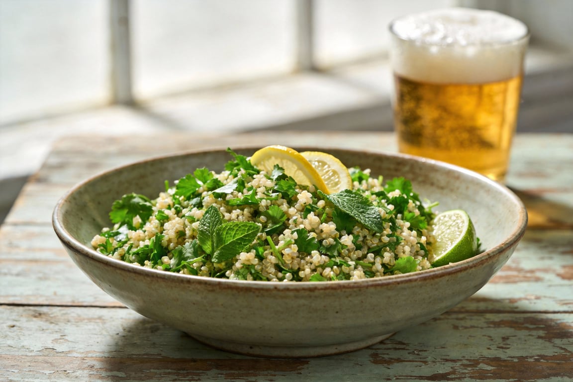 Zesty Herb Quinoa Salad (The Perfect Craft Beer Side)
