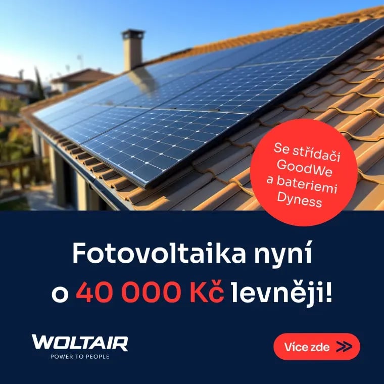 Fotovoltaika nyní o 40 000 Kč levněji – banner