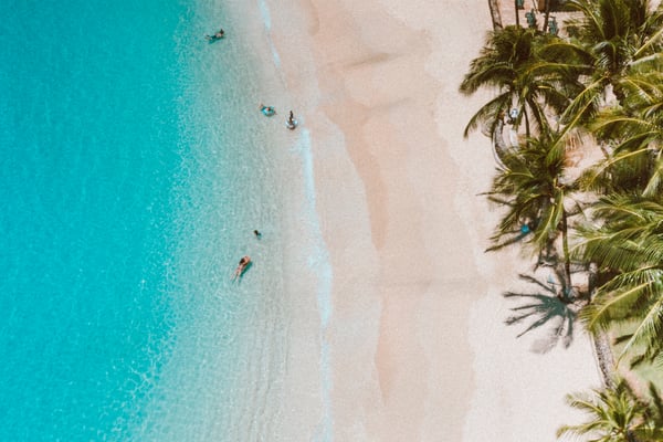Nyd vinteren på Caribiens hvide strande