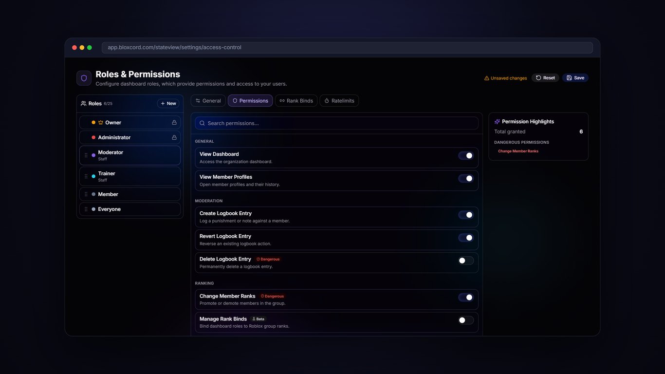 Granular Permissions screenshot