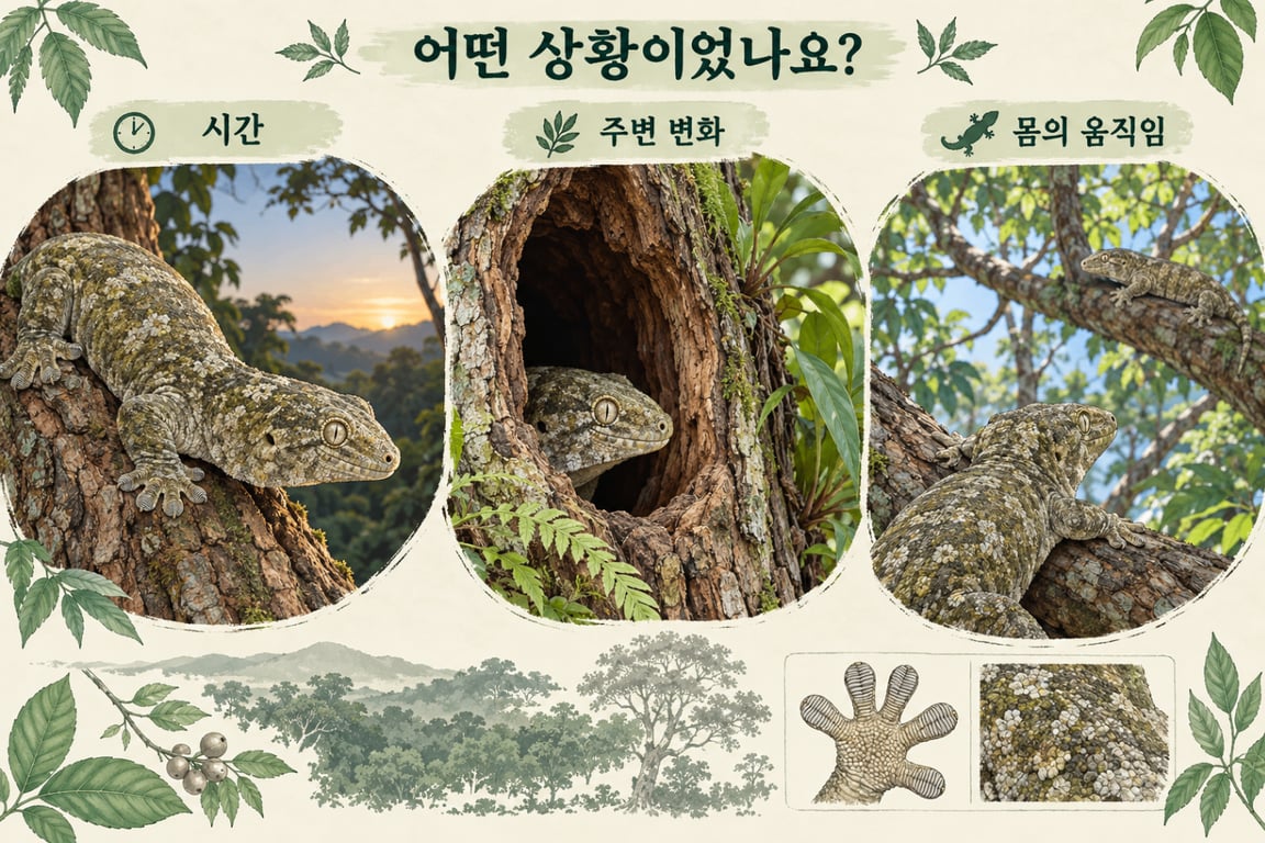 발성 전후 상황을 살피는 관찰 예시