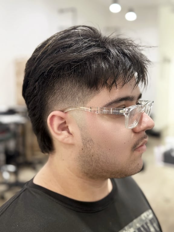 Burst Fade × Mullet
