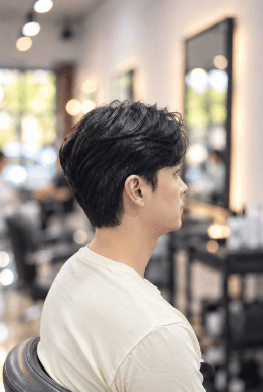 Stylish layered haircut with natural movement and texture.