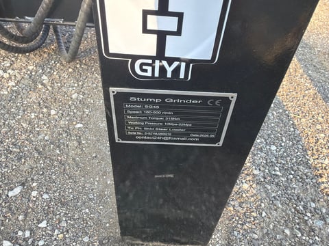 2026 Giyi Gy-BSG45 Skid Stump Grinder (Unused) — photo 5
