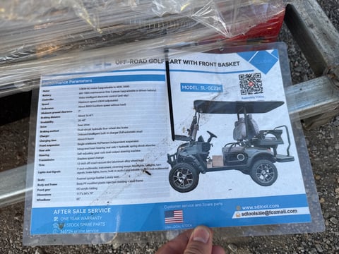 2026 Sdlool SL-GC22S Off-Road Golf Cart (Unused) — photo 2