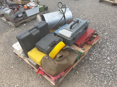 Pallet of Shop Tools, Heater and Hardware — photo 3
