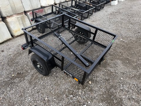 Carry-On 4ft x 5ft High Mesh Side Utility Trailer — No Title, Bill of Sale Only — photo 3