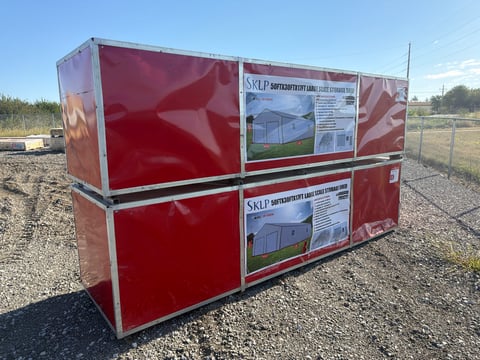 SKLP SK-S5030 50ft x 30ft x 17ft Large Scale Storage Shed (Unused) — photo 5