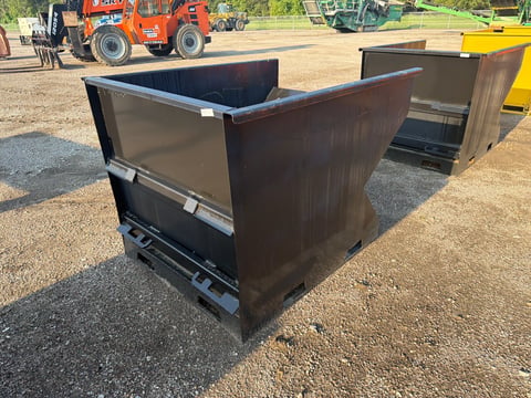Kit Containers 2 Yard Skid Steer Trash Hopper — photo 3