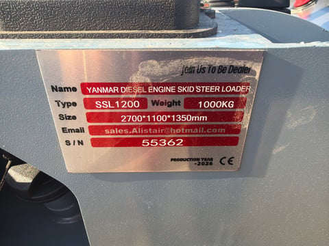 2026 SDLANCH SSL1200 Diesel Skid Steer Loader (Unused) — photo 7