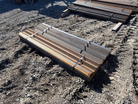 (113) 3in x 2in Steel Angle Iron, 2 Bundles, 76.5in & 78.5in Long — photo 5