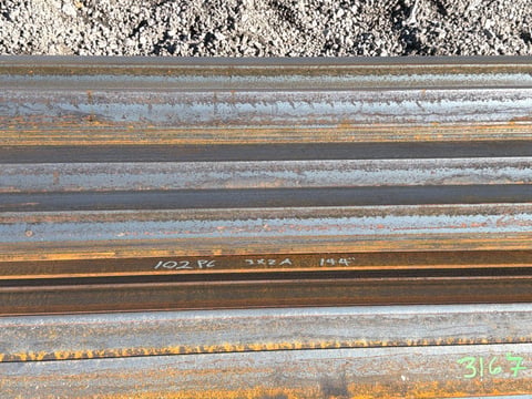 2 Bundles of 3in x 2in Steel Angle Iron, 144in Long, 102+ Pcs — photo 5