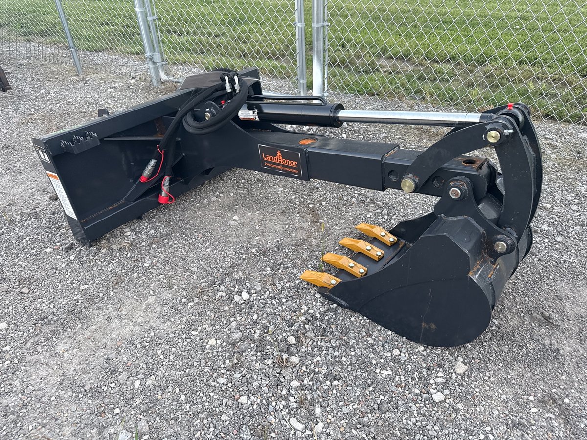 2025 LandHonor BH-12-72D Big Arm Backhoe Attachment for Skid Steer (Unused)