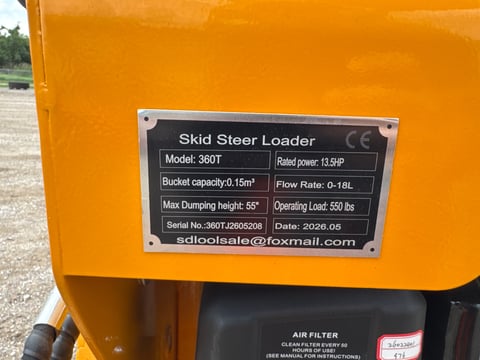 2026 Sdlool SL360T Mini Skid Steer Loader (Unused) — photo 7