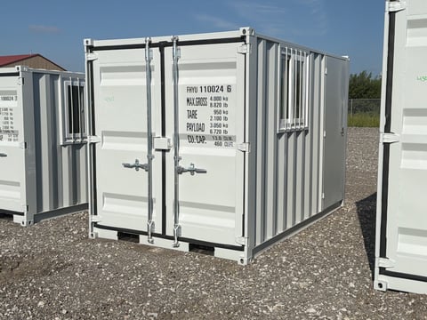 11ft Shipping Container with Window (One Trip, Unused) — photo 1