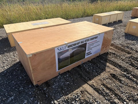 SKLP SK-SC40 40ft x 20ft x 14ft All-Steel Carport (Unused) — photo 2