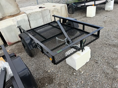 Carry-On 4ft x 6ft Mesh Floor Utility Trailer — No Title, Bill of Sale Only — photo 3