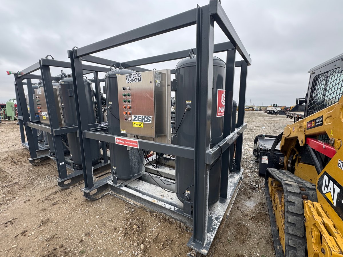 2019 ZEKS 1550CFM Eclipse Skid-Mounted Desiccant Air Dryer System