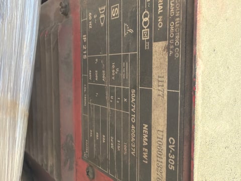 (2) Lincoln Electric Idealarc CV-305 Mig Welder Power Sources — photo 6