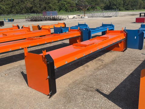 Kit Containers 12' Skid Steer Pusher with Replaceable Shoes and Blade — photo 4