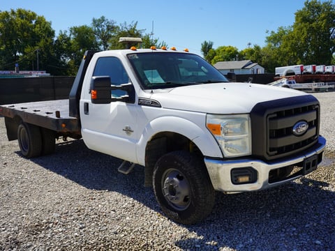 2012 Ford F-350 Flatbed Truck — photo 3