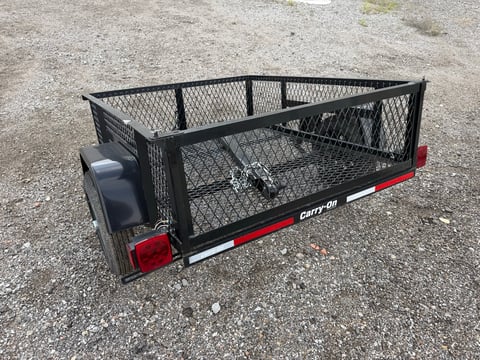 Carry-On 4ft x 5ft High Mesh Side Utility Trailer — No Title, Bill of Sale Only — photo 5
