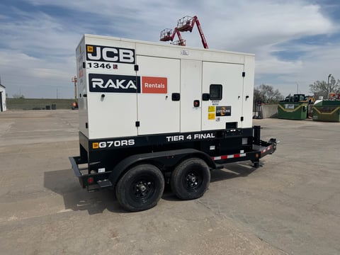 2022 JCB G70RST4F 70 KVA Diesel Towable Generator — photo 4