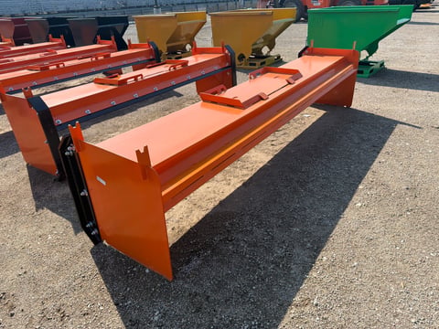 Kit Containers 12' Skid Steer Pusher with Replaceable Shoes and Blade — photo 2