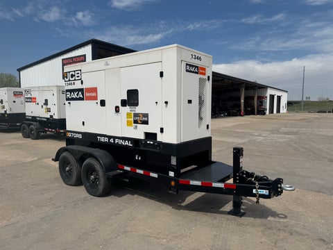 2022 JCB G70RST4F 70 KVA Diesel Towable Generator — photo 3
