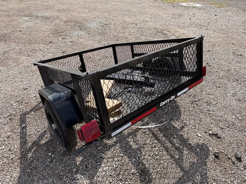 Carry-On 4ft x 5ft High Mesh Side Utility Trailer — No Title, Bill of Sale Only — photo 5