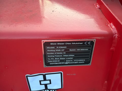 2026 Giyi Gy-XDM43 Skid Steer Mini Disc Mulcher (Unused) — photo 5
