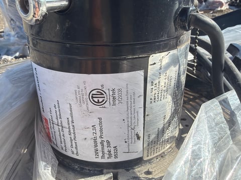 (2) Dayton 2RDZ7A 30" Oscillating Pedestal Fans — photo 6