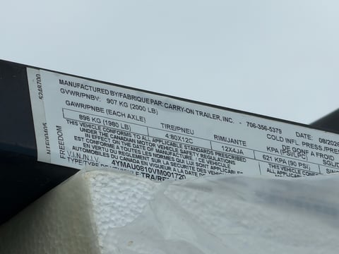 Qty of (6) 2027 Carry-On Trailers Z5X8GW2K — photo 7