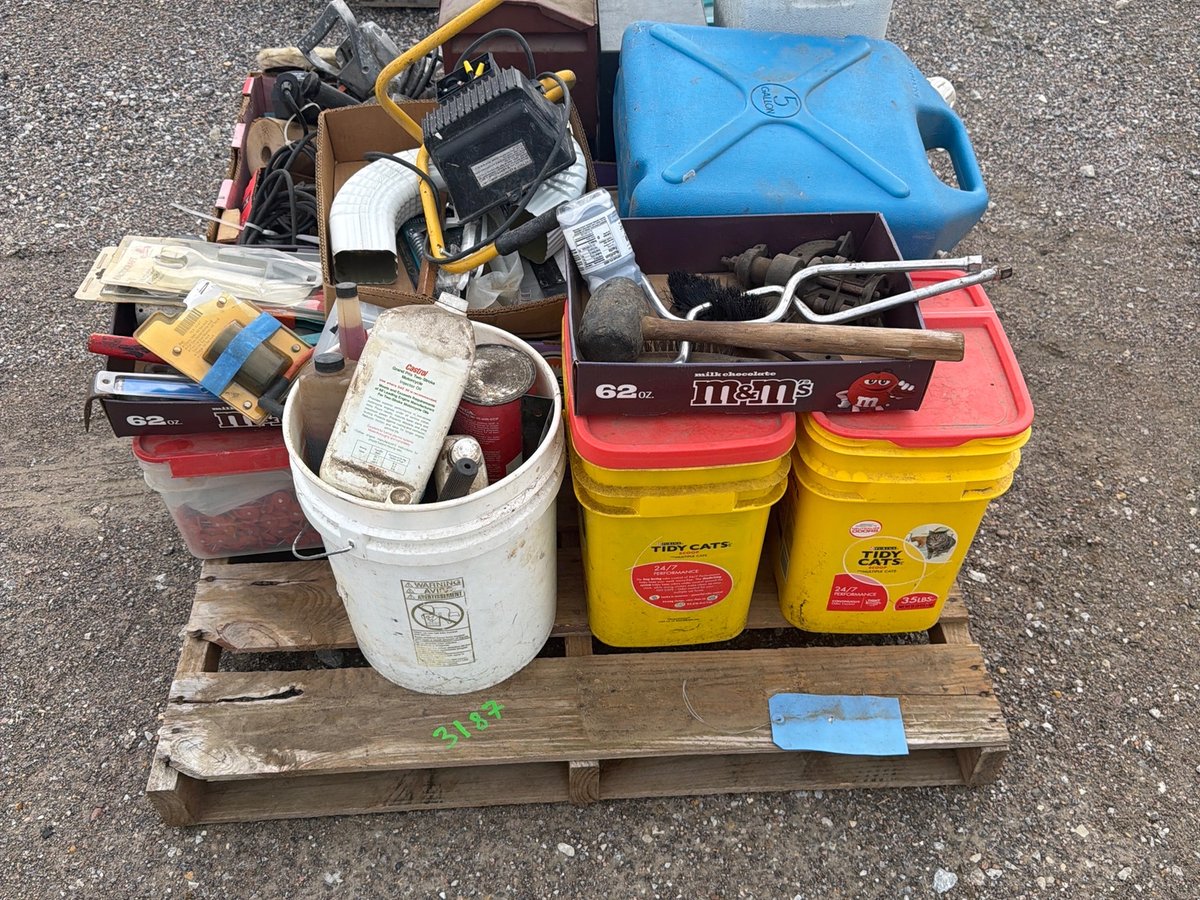 Pallet of Drywall and Concrete Hand Tools