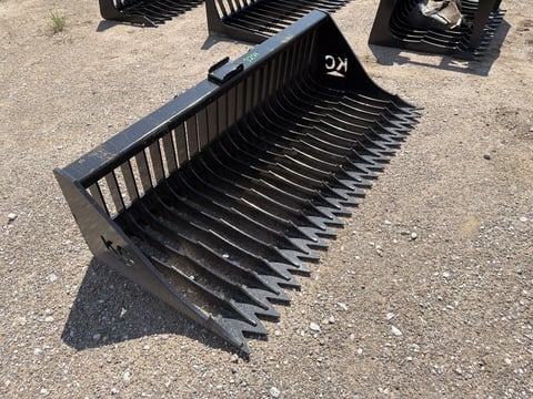 Kit Containers 72" Skid Steer Fine Skeleton Bucket High Side — photo 2
