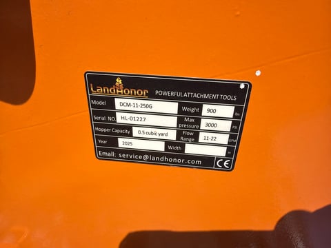 2025 LandHonor DCM-11-250G Skid Steer Double Discharge Concrete Mixer (Unused) — photo 6