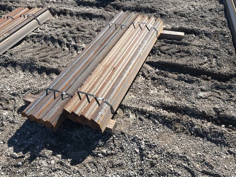 (103) 3in x 2in Steel Angle Iron, 2 Bundles, 73in & 82.5in Long — photo 3