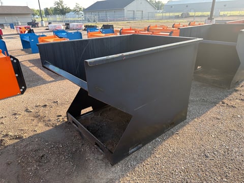 Kit Containers 2 Yard Skid Steer Trash Hopper — photo 1