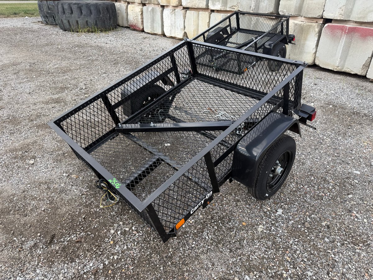 Carry-On 4ft x 5ft High Mesh Side Utility Trailer — No Title, Bill of Sale Only