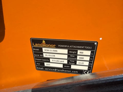 2025 LandHonor DCM-11-250G Skid Steer Double Discharge Concrete Mixer (Unused) — photo 6