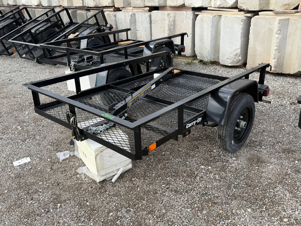 Carry-On 4ft x 6ft Mesh Floor Utility Trailer — No Title, Bill of Sale Only