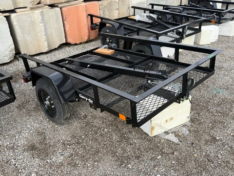 Carry-On 4ft x 6ft Mesh Floor Utility Trailer — No Title, Bill of Sale Only — photo 3